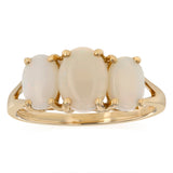 Triple Oval Opal Ring in 9ct Yellow Gold