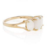 Triple Oval Opal Ring in 9ct Yellow Gold
