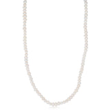 Potato Shape Pearl 50cm Necklace in Sterling Silver