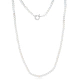 Potato Shape Necklace 50cm Necklace in Sterling Silver