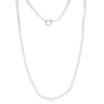 Potato Shape Necklace 50cm Necklace in Sterling Silver