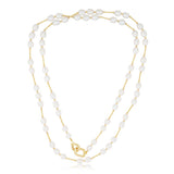 White Rice Pearl 100cm Necklace