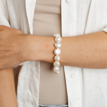 Baroque Pearl 21cm Elastic Bracelet
