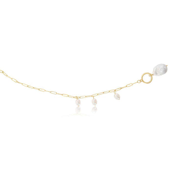 Baroque Pearl Necklace Gold Plated