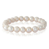 White Potato Pearl Elastic Bracelet