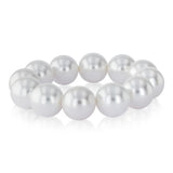 White Shell Pearl 20cm Elastic Bracelet