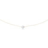 Shell Pearl Necklace in Gold Plated Sterling Silver