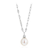 7-8mm White Freshwater Pearl Pendant in Sterling Silver