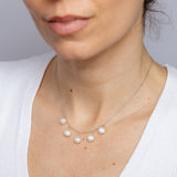 6-7mm White Freshwater Pearl Chain in Sterling Silver