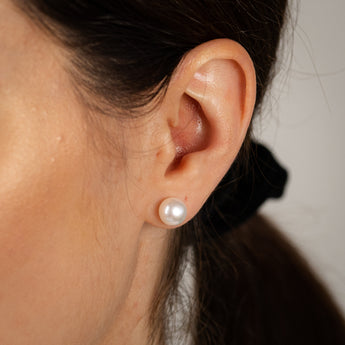 8-9mm Multicolour Freshwater Pearl Earrings Set of 2 in Sterling Silver