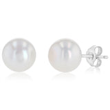 Freshwater Pearl Earrings Set in Sterling Silver