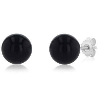 Freshwater Pearl Earrings Set in Sterling Silver