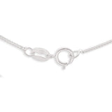 Personalised Engravable Interlinked Heart Necklace on 45cm Chain in Sterling Silver