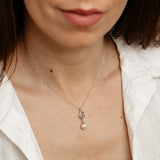 Freshwater Pearl Pendant and Earrings Set in Sterling Silver