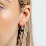 Smokey Quartz Drop Earrings in Sterling Silver