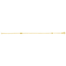 Load image into Gallery viewer, 9ct Yellow Gold Silver Filled Singapore Ball 19cm Bracelet
