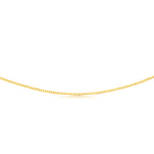 Load image into Gallery viewer, 9ct Yellow Gold Silver Filled 55cm Box Chain
