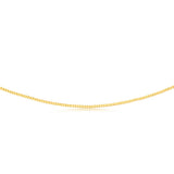 9ct Yellow Gold Silver Filled 55cm Box Chain
