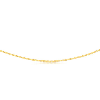 9ct Yellow Gold Silver Filled 55cm Box Chain