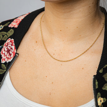 9ct Yellow Gold Silver Filled Rope Chain