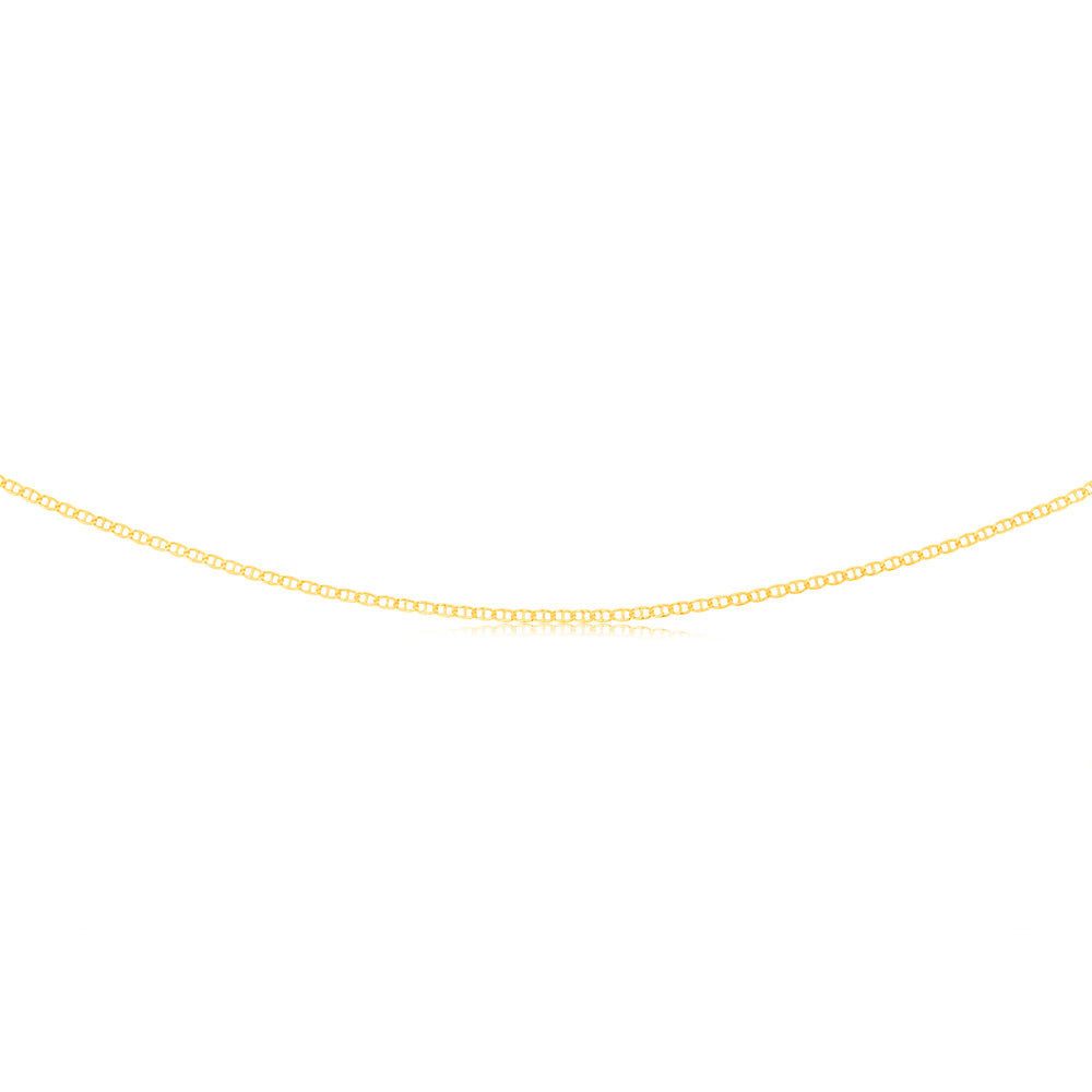 9ct Dazzling Yellow Gold Silver Filled Anchor Chain