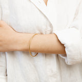 9ct Yellow Gold Silver Filled 65mm Bangle
