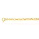 9ct Yellow Gold Silver Filled Cubic Zirconia Belcher darling 50cm Chain
