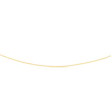 Load image into Gallery viewer, 9ct Yellow Gold Silverfilled Trace 25 Gauge 50cm Chain