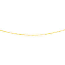Load image into Gallery viewer, 9ct Yellow Gold Silver Filled Delicate 45cm Curb Chain