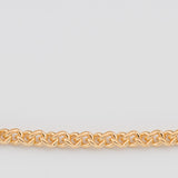 9ct Yellow Gold Silver Filled 50cm Chain 80gauge