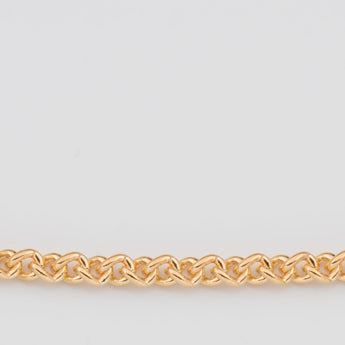 9ct Yellow Gold Silver Filled 50cm Chain 80gauge