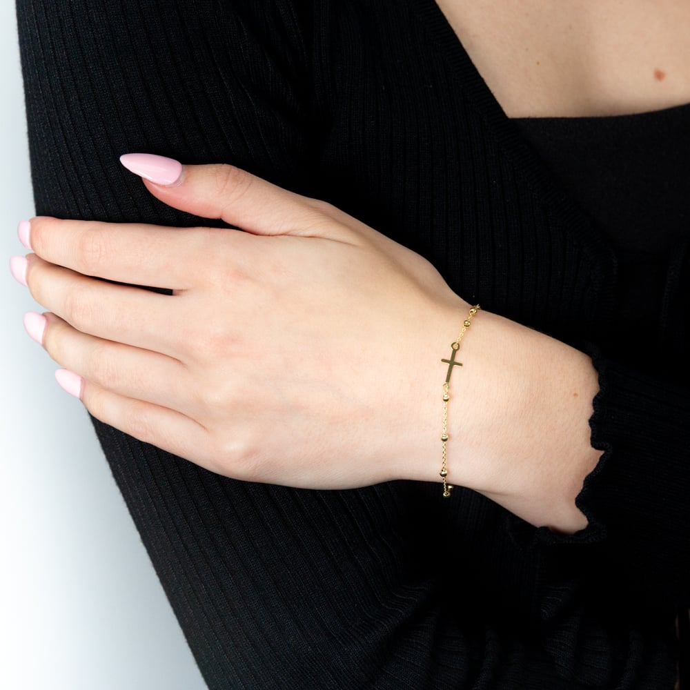 14k gold beads and string of fate/love bracelet – baranndi