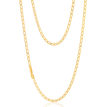 9ct Yellow Gold Filled 50cm Curb Chain
