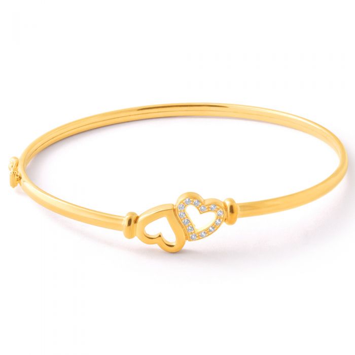 SILANER Twin Heart Love Bracelets for Women,Rose Gold Plated India | Ubuy