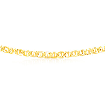 9ct Yelllow Gold Silver Filled Anchor 170 Gauge 55cm Chain