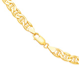 9ct Yelllow Gold Silver Filled Anchor 170 Gauge 55cm Chain