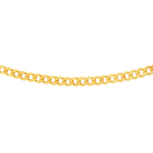 Load image into Gallery viewer, 9ct Yellow Gold Silverfilled Flat Curb 200 Gauge 55cm 9SS Chain
