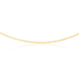 9ct Silverfilled Yellow Gold Anchor 45cm Chain