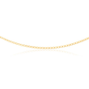 9ct Silverfilled Yellow Gold Anchor 45cm Chain