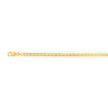 Load image into Gallery viewer, 9ct Yellow Gold Silverfilled Anchor 80 Gauge 19cm Bracelet
