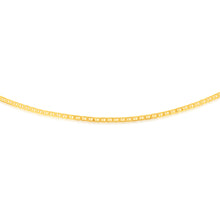 Load image into Gallery viewer, 9ct Yellow Gold Silverfilled Anchor 80Gauge 50cm Chain