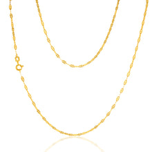 Load image into Gallery viewer, 9ct Yellow Gold Silverfilled Fancy 40Gauge 45cm Chain