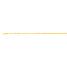 Load image into Gallery viewer, 9ct Yellow Gold Silverfilled Anchor 80 Gauge 19cm Bracelet