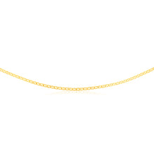 Load image into Gallery viewer, 9ct Yellow Gold Silverfilled Anchor 80Gauge 50cm Chain
