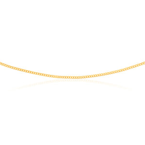 9ct Yellow Gold Silver Filled 60 Gauge Curb 70cm Chain