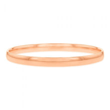 Load image into Gallery viewer, 9ct Rose Gold Silverfilled Lightweight 6mm X 65mm Bangle