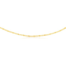 Load image into Gallery viewer, 9ct Yellow Gold Silver Filled 1:3  Curb+ Anchor 80 Gauge 45cm Chain