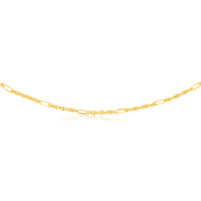Load image into Gallery viewer, 9ct Yellow Gold Silverfilled Fancy 60cm Chain