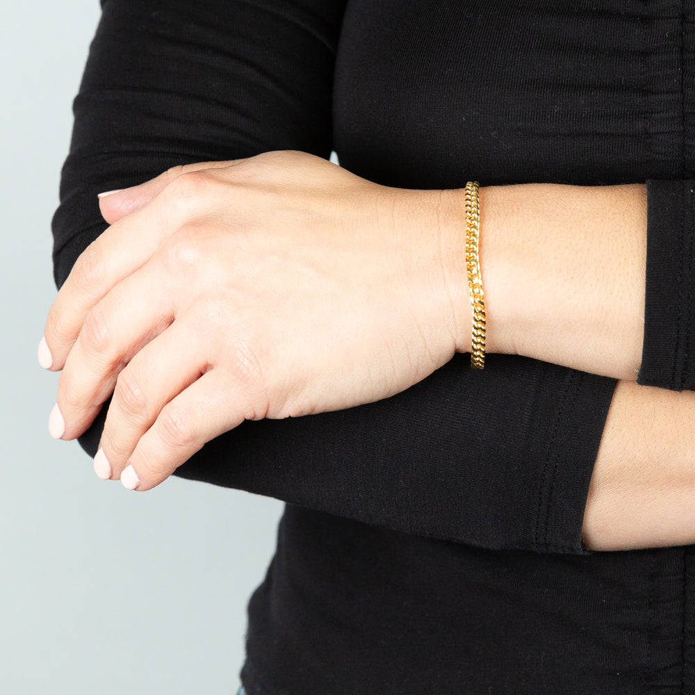 2mm yellow gold filled bracelet