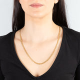 9ct Yellow Gold Silverfilled Anchor 120 Gauge 60cm Chain